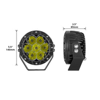 XK Glow Spot Beam Cube Offroad עגול אור עבודה ערכת 1pc 5in