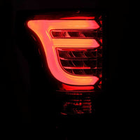 AlphaRex 15-17 Ford F-150 (לא כולל דגמים עם חיישן נקודה עיוורת) פנסי LED אחוריים מסדרת PRO-Jet Black