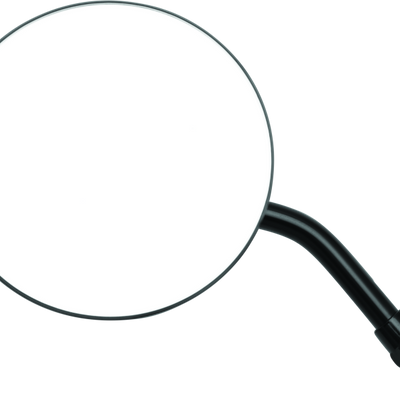 BikeMaster 4in מראה עגולה מתכווננת 10 מ"מ - כל אחת - שחורה