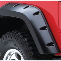 Bushwacker 07-18 Jeep Wrangler Max Pocket Style Flares כיסוי מורחב 2 יחידות - שחור