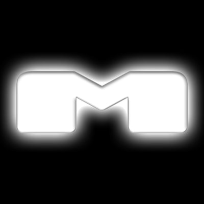 ORACLE Lighting תגי אותיות לד אוניברסלי מואר - מט גימור משטח - M ראה אחריות