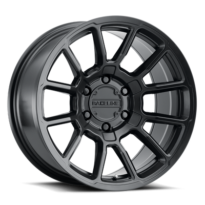 Raceline 950B מד 20x9in / 8x165.1 BP / 0mm Offset / 125.2mm Bore - גלגל סאטן שחור