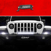 XK Glow Razor Light Bar עזר לאורות גבוהות נהיגה ללא חוט ומתג 6 אינץ'