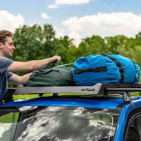 מתלה גג אוניברסלי N-Fab (גדול 38.25 - 38 רוחב) - טקסטיל שחור