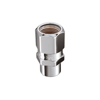 McGard Hex Lug Nut (שוק קצר מרוצי דראג) M12X1.5 / 13/16 Hex / 1.6 אינץ'. אורך (4-Pack) - כרום