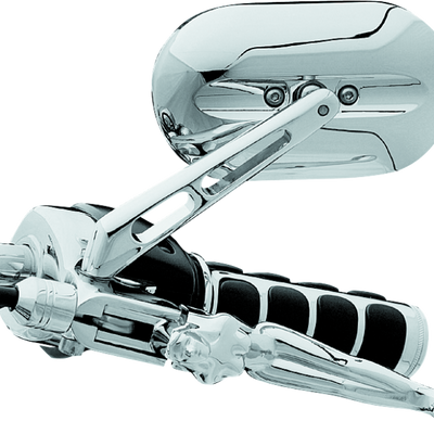 Kuryakyn Magnum Mirrors Large Flat Glass Chrome Chrome