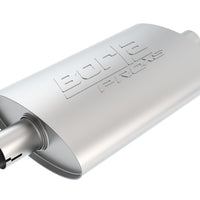 Borla Universal Pro-XS Oval 2.5 אינץ' מרכז כניסה/יציאה/משתיק מחורץ במרכז