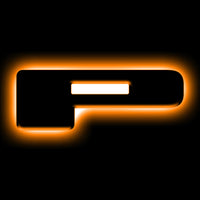 ORACLE Lighting אוניברסלי מואר LED תגי אותיות - גימור משטח Blk מט - P ראה אחריות