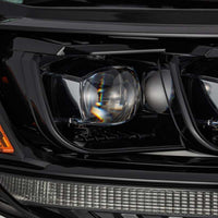 AlphaRex 19-21 Ford Ranger NOVA LED Proj פנס ​​Plnk Style Alpha Blk w/Activ Light/Seq Signal/DRL