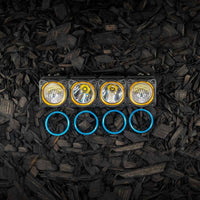 KC HiLiTES FLEX ERA LED Light Bar Bezel Kit עבור 10 אינץ'. פלחים - כחול