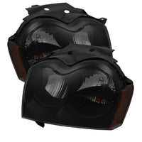 Xtune Jeep Grand Cherokee 05-07 קריסטל פנסי שחור מעושן HD-JH-JGC05-AM-BSM