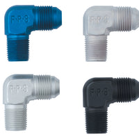 Fragola -8AN x 3/4 NPT 90 מעלות מתאם - שחור