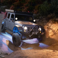 KC HiLiTES C-Series RGB LED אורות סלע ערכת (כולל חיווט) - סט של 6