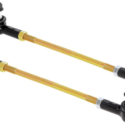 ערכת קישור קצה מוט מתכוונן RockJock 12 1/2 אינץ' מוטות ארוכים עם קצוות מוט אטומים וזוג אגוזי ריבה