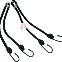 BikeMaster 24in Heavy Duty 4-Hook Bungee - שחור
