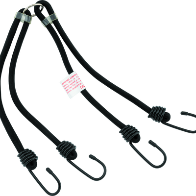 BikeMaster 24in Heavy Duty 4-Hook Bungee - שחור