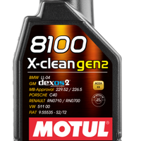 Motul 1L שמן מנוע סינטטי 8100 X-CLEAN Gen 2 5W40