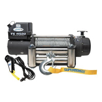 Superwinch 11500 LBS 12V DC 3/8in x 84ft חבל פלדה Tiger Shark 11500 Winch