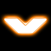 ORACLE Lighting תגי אותיות לד אוניברסלי מואר - מט גימור משטח - V ראה אחריות