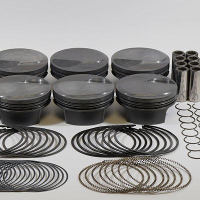 Mahle MS Piston Set BBC 540ci 4.500in Bore 4.25in Stroke 6.385in Rod .990 Pin 38cc 13.2 CR סט של 8