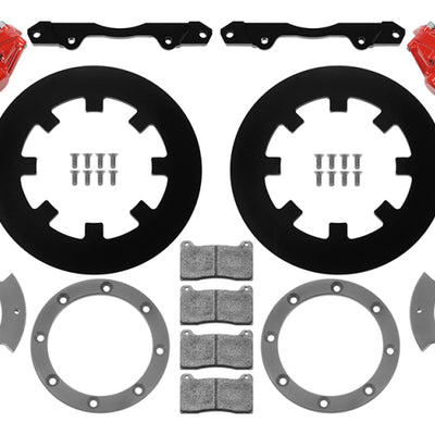 Wilwood 17-21 Can-Am X3RS Red 6-Piston Kit Front 11.25in - רוטורים לא קדוחים