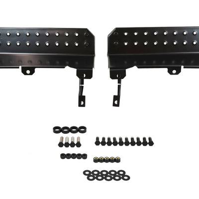 Kentrol 76-95 Jeep CJ7 Wrangler YJ Side Steps Pair - מעיל אבקה שחור