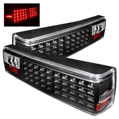 Xtune Ford MUStang 87-93 LED אורות אחוריים שחור ALT-ON-FM87-LED-BK