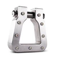 שריון גוף 4x4 Mega D-Ring מעובד כסף סינגל