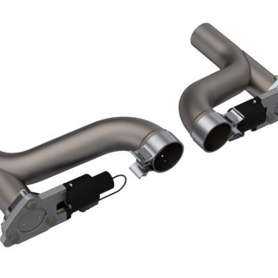 QTP 10-15 שברולט קמארו SS 6.2 ל' 2.5 אינץ' 304SS תוקפן חתך כפול צינורות אמצע