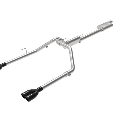 aFe Vulcan Series 3in-2-1/2in 304 SS Cat-Back 2020 Jeep Gladiator (JT) V6-3.6L עם טיפים שחורים