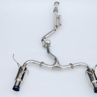 Invidia 2022+ סובארו WRX N1 Twin Outlet Single Layer Tip Cat-Back Exhaust