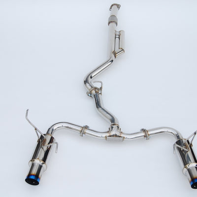 Invidia 2022+ סובארו WRX N1 Twin Outlet Single Layer Tip Cat-Back Exhaust