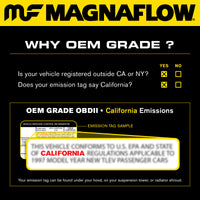 MagnaFlow Conv Direct Fit OEM 12-17 ג'יפ רנגלר 3.6L גחון