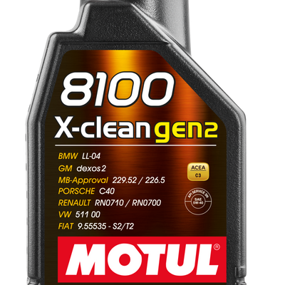 Motul 1L שמן מנוע סינטטי 8100 X-CLEAN Gen 2 5W40
