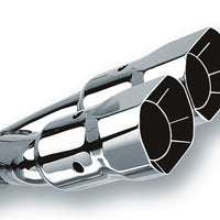 Borla חוד מלוטש אוניברסלי בעל חיתוך זווית מרובעת כפול (כניסה 2 1/2 אינץ'. יציאה 2 7/8 x 3 3/8i