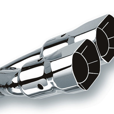 Borla חוד מלוטש אוניברסלי בעל חיתוך זווית מרובעת כפול (כניסה 2 1/2 אינץ'. יציאה 2 7/8 x 3 3/8i