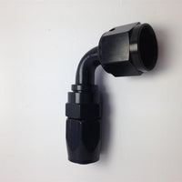 Fragola -10AN Male Rad. התאמה x 90 מעלות פרו-זרימה קצה צינור - שחור