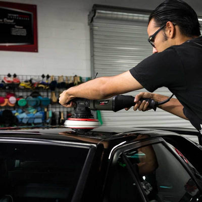 Chemical Guys Hex-Logic Quantum Light-Medium Pad ליטוש - לבן - 5.5 אינץ'