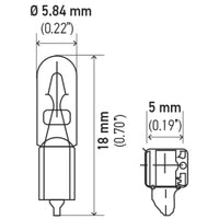Hella Bulb 37 12V 1.3W W2X4.6d T1.75 (מינימום כמות הזמנה 10)