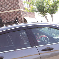 AVS 07-18 ג'יפ רנגלר (2 דלתות בלבד) Ventvisor מסיט חלונות בפרופיל נמוך 2 יחידות - עשן