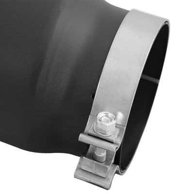 aFe בורג קצה פליטה של ​​דיזל על שחור 5 אינץ' כניסה x 6 אינץ' יציאה x 12 אינץ' ארוך