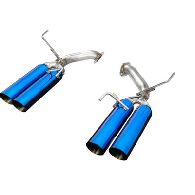 הערה 2022+ סובארו WRX BOSO Edition אגזוז סרן אחורי עם טיפים כחולים אל חלד שרוף