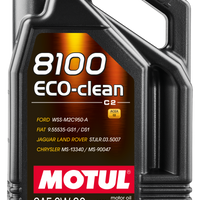Motul 5L סינטטי שמן מנוע 8100 0W30 4x5L ECO-CLEAN ACEA C2 API SM ST.JLR 03.5007