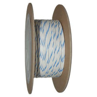 NAMZ OEM Color Primary Wire 100ft. סליל 18 גרם - פס לבן/כחול