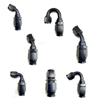 Fragola -10AN Race-Rite קצה צינור PTFE לשימוש חוזר 90 מעלות