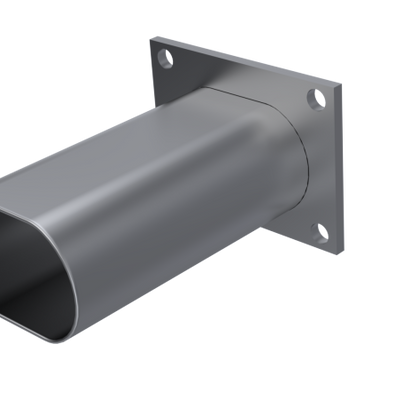 QTP 3in Weld-On QTEC ערכת צינור סגלגל לחיבור פרופיל נמוך