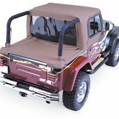 השתוללות 1997-2002 Jeep Wrangler(TJ) Cab Soft Top And Tonneau Cover - Spice Denim