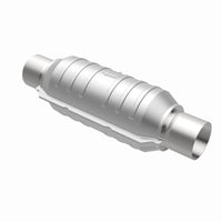MagnaFlow Conv Univ 2.25 אינץ' מרכז כניסה/יציאה/מרכז עגול 11 אינץ' גוף L x 5.125 אינץ' רוחב x 15 אינץ' כולל L
