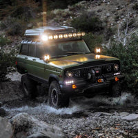 KC HiLiTES SlimLite 6 אינץ'. LED אור 50w Spot Beam (מערכת Pair Pack) - שחור