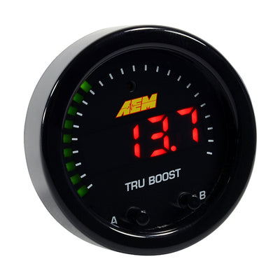 מד בקר Tru-Boost מסדרת AEM עם בקרת Boost Control סולנואיד 80PSIg חיישן MAP פנימי